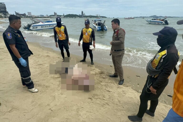 Body of Foreign Tourist Found on Pattaya Beach