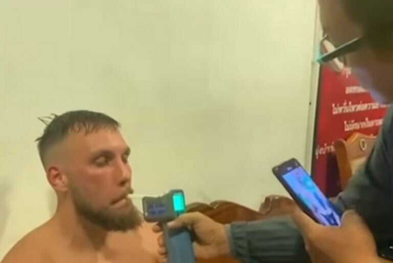 Drunk German Tourist Injures Officer at Pattaya Checkpoint